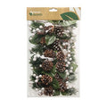 Pick Pinecone Berry White 18cm X12