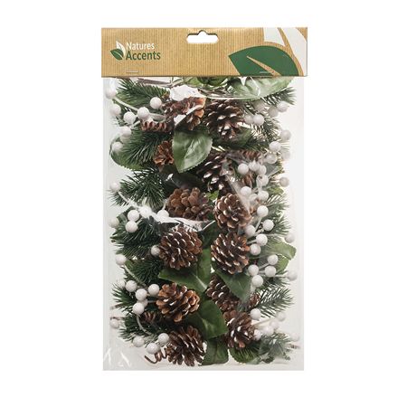 Pick Pinecone Berry White 18cm X12