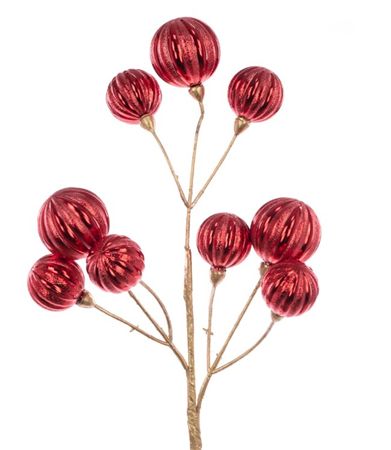 Bauble Spray Red 51cm