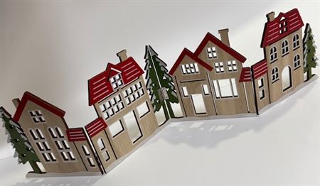 Wooden Deco Stand Assorted 16x60cm