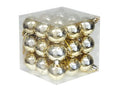 Bauble Plastic Gold 4cm X27