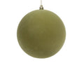 Bauble Flock Green 12cm