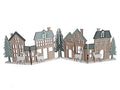 Wooden Xmas Deco Scene Sage 60x16cm