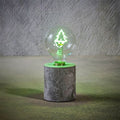 Table Lamp Tree Green Battery Timer 18x8cm