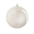 Bauble Unbreakable 15cm Pearl Cream X1  (PACK OF 2)