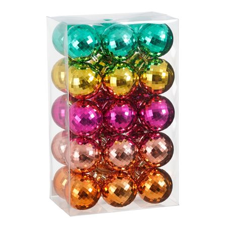 Bauble Mirror Assorted 8cm X30