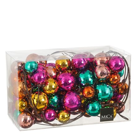 Garland Bauble Disco Assorted 180cm
