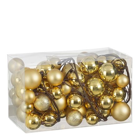 Garland Bauble Unbreakable Gold 180cm