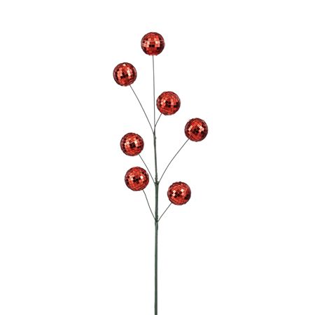 Branch Mirror Balls Red 60cm