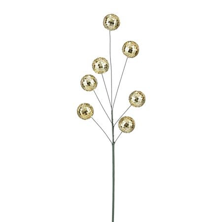 Branch Mirror Balls Champagne 60cm
