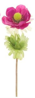 Artificial Alfresco Anemone Cerise (PACK OF 4)