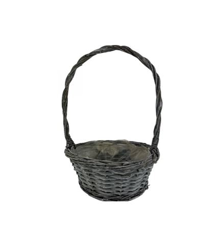 Basket Grey Handled Bowl 35cm