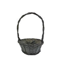 Basket Grey Handled Bowl 35cm