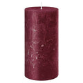 Rustic Safe Candle 110x60mm Burgundy (PACK OF 2)