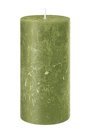 Rustic Safe Candle 110x60mm Olive (PACK OF 2)