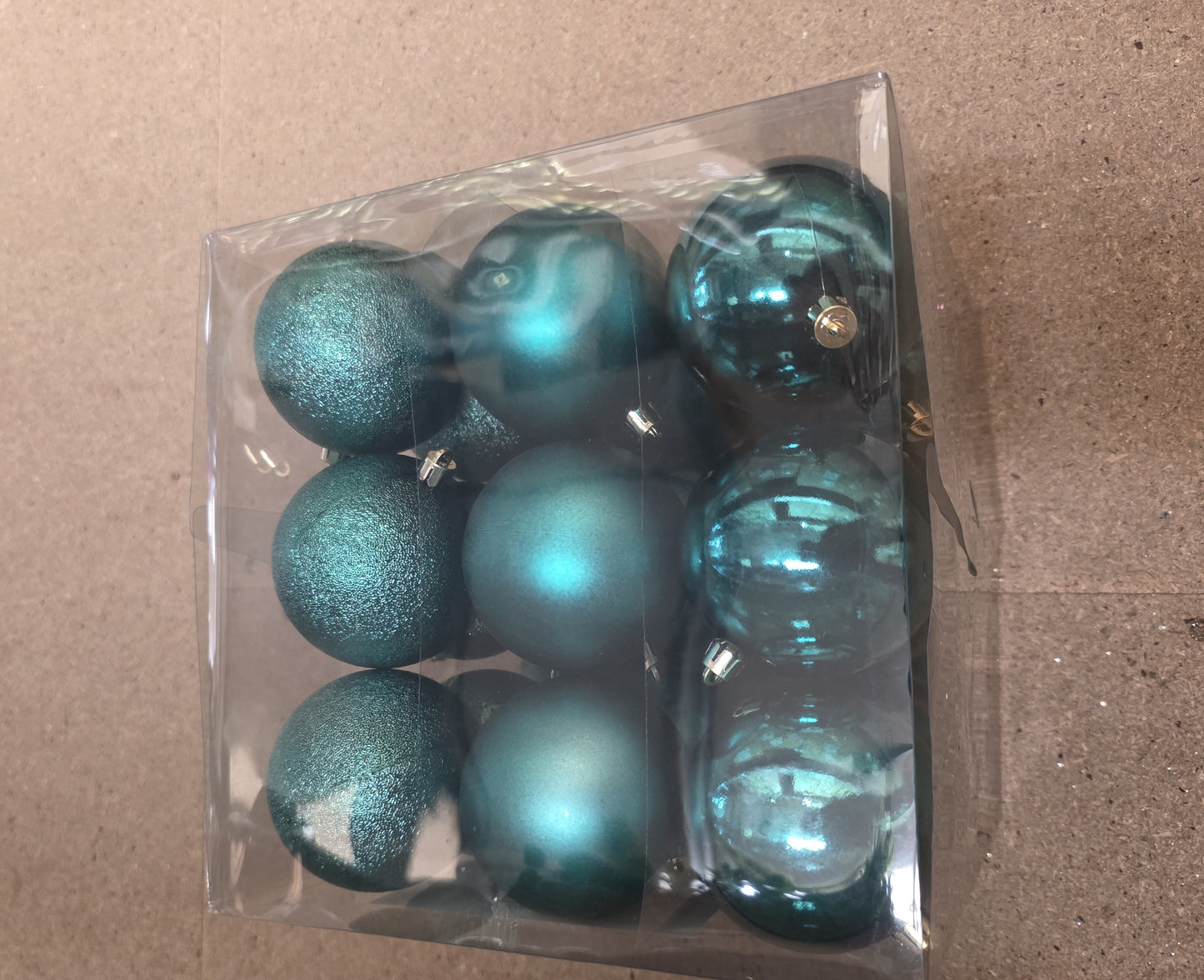 Bauble Unbreakable 8cm Petrol X27