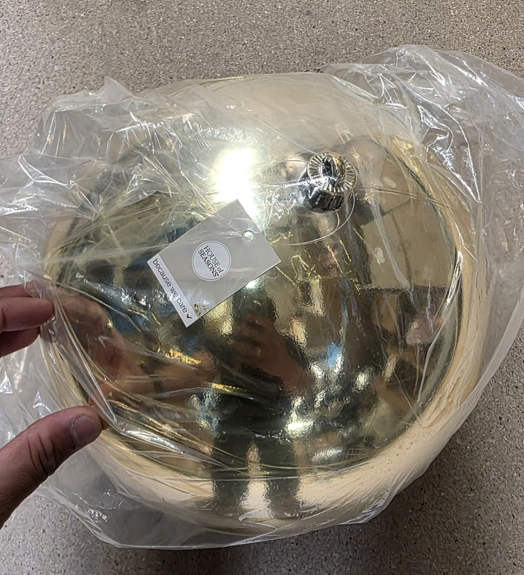 Bauble Unbreakable 30cm Shiny Gold X1