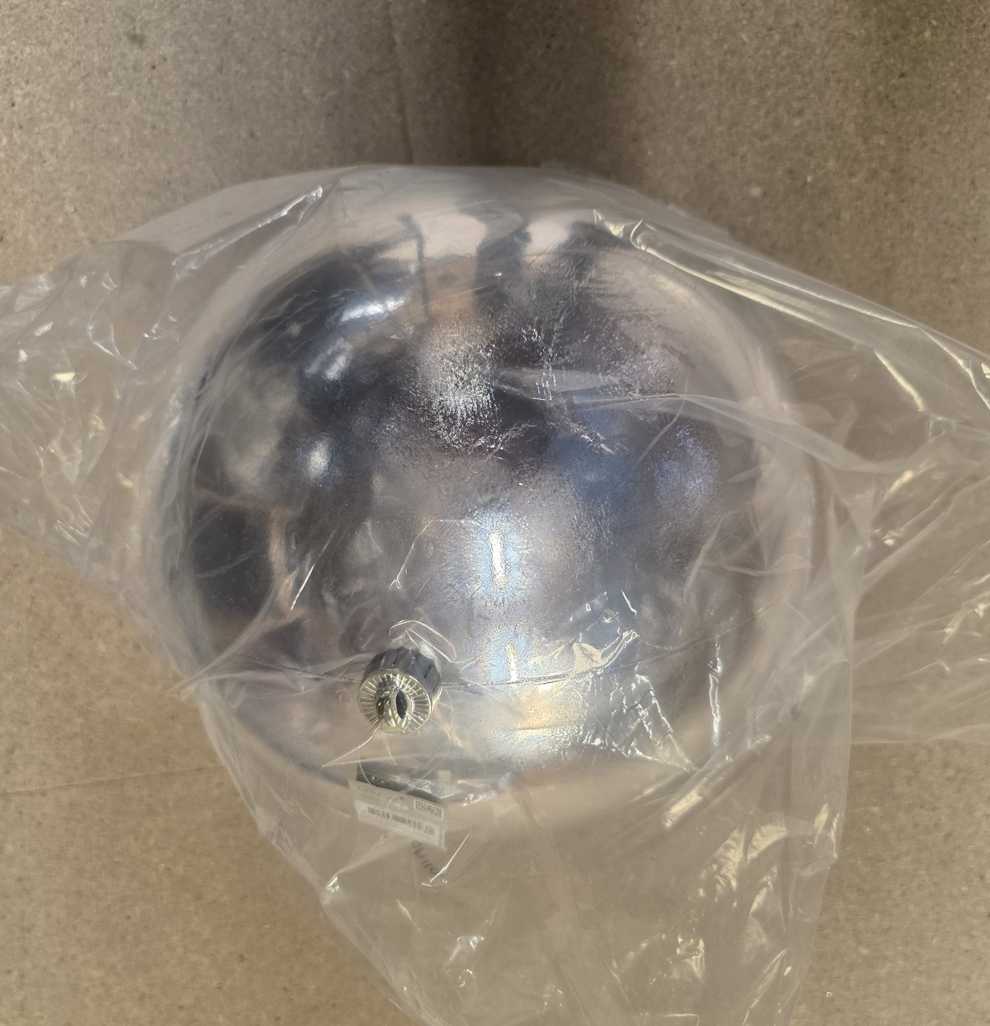 Bauble Unbreakable 30cm Shiny Silver X1