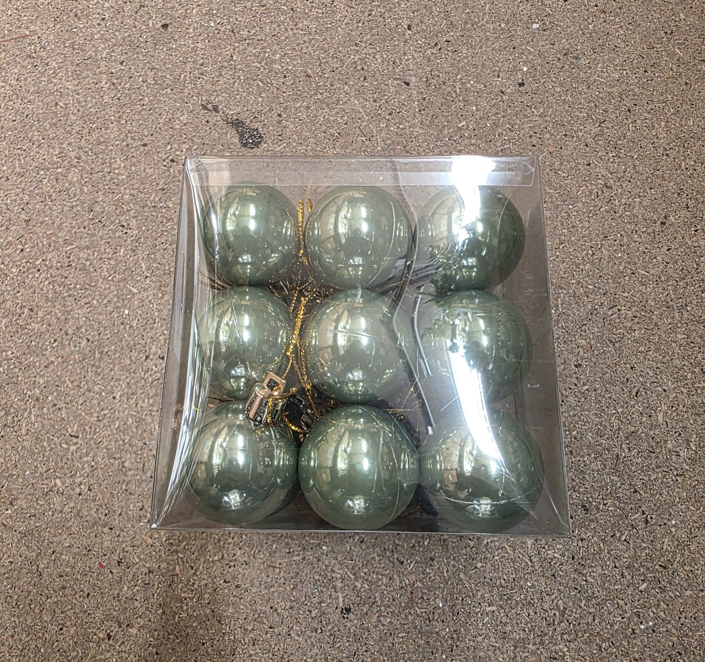 Plastic Balls Green Opal 4cm X27