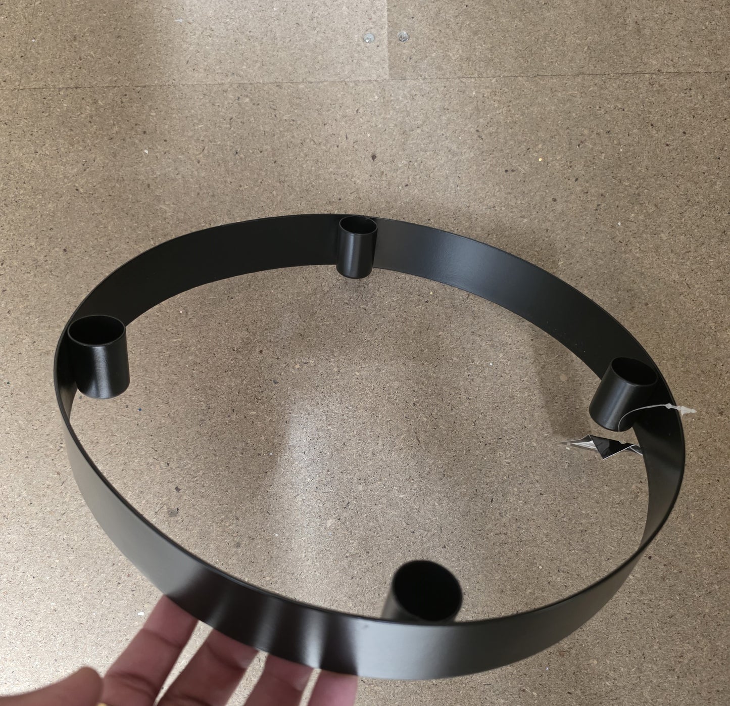 Candle Holder Steg Black 30cm