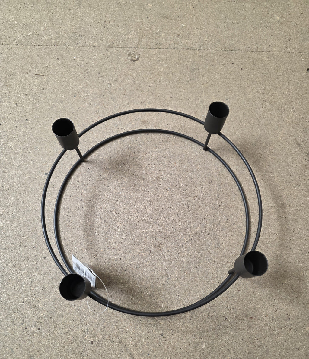 Metal Candle Advent Black 25cm