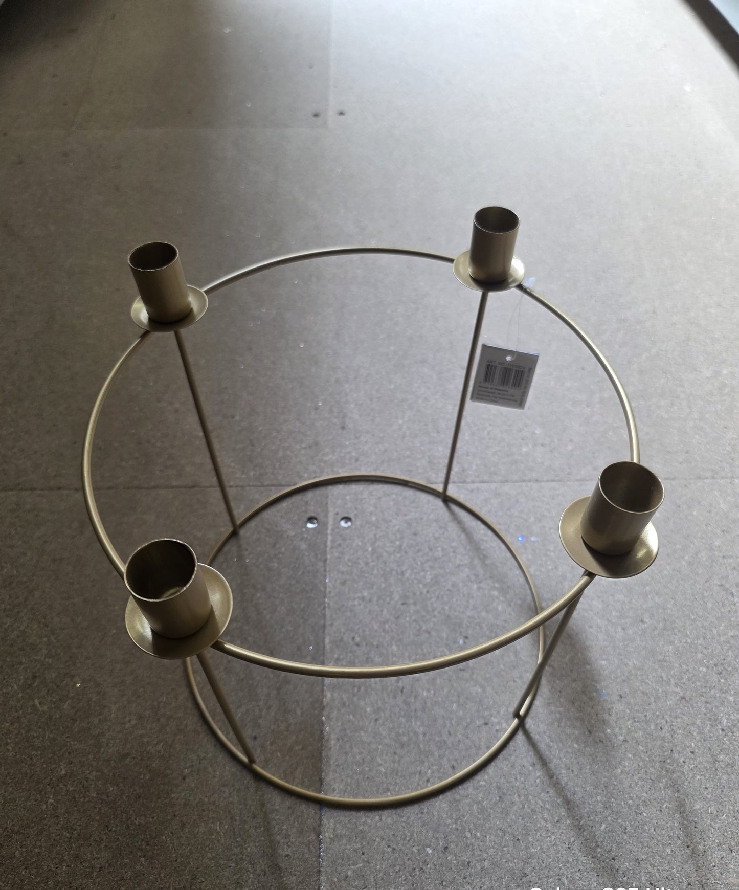 Metal Candle Advent Gold 29cm