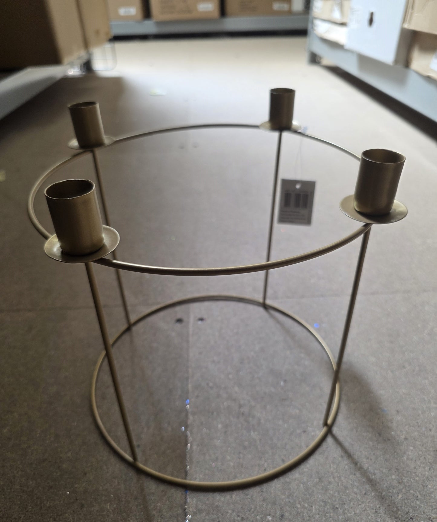 Metal Candle Advent Gold 29cm