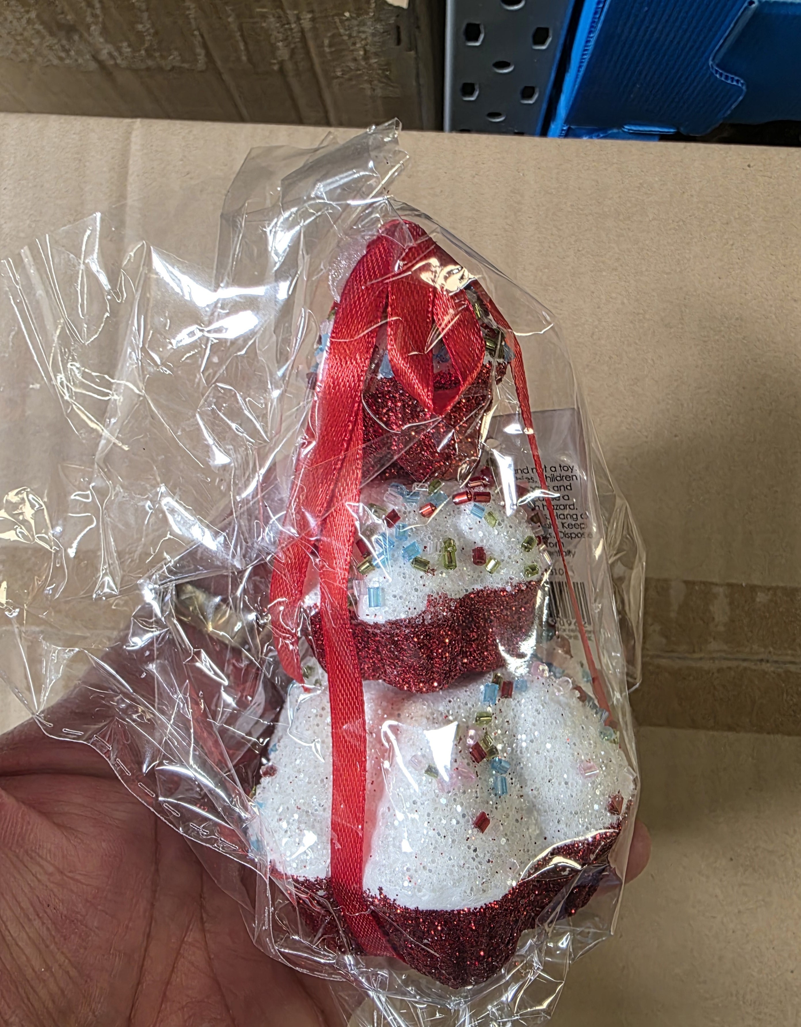 Cupcake Triple Decoration 12cm Sundries  (PACK OF 3)