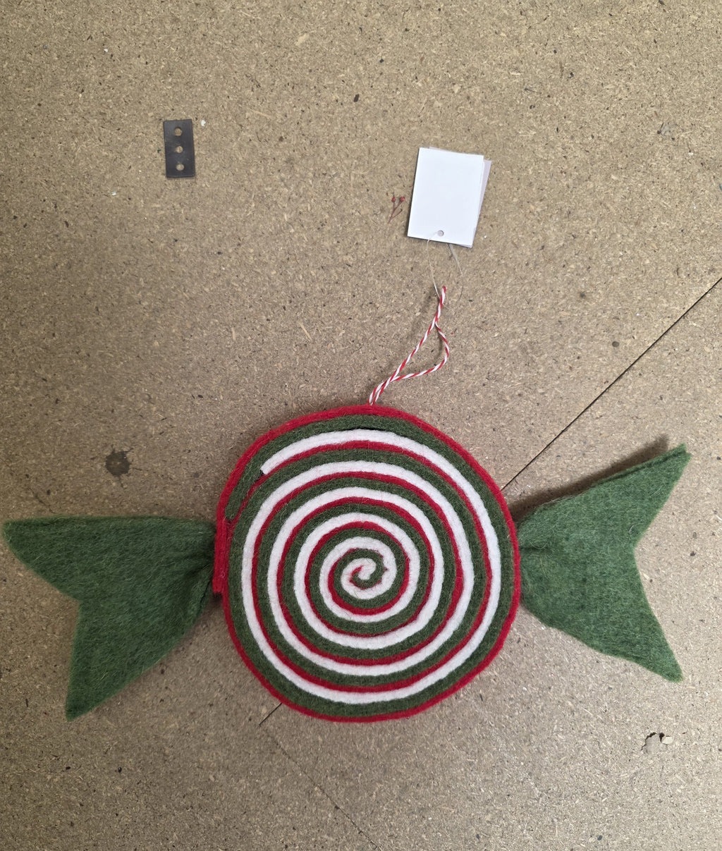 Hanging Candy Green Red 30cm  (PACK OF 2)