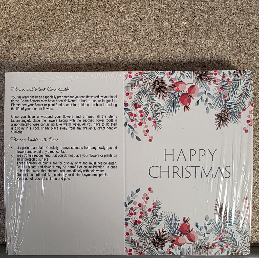 Folded Card Happy Christmas Border (PACK OF 2)