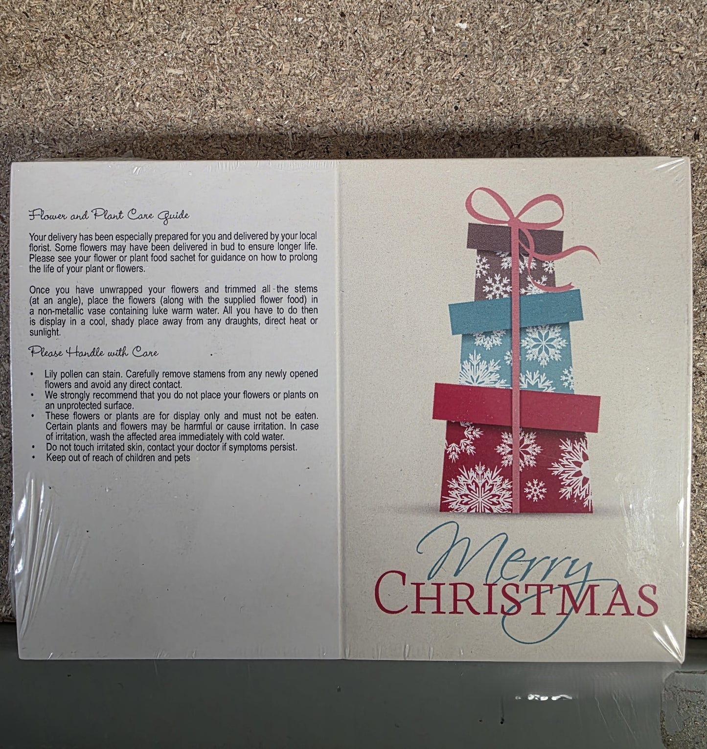 Folded Card Merry Christmas Presents