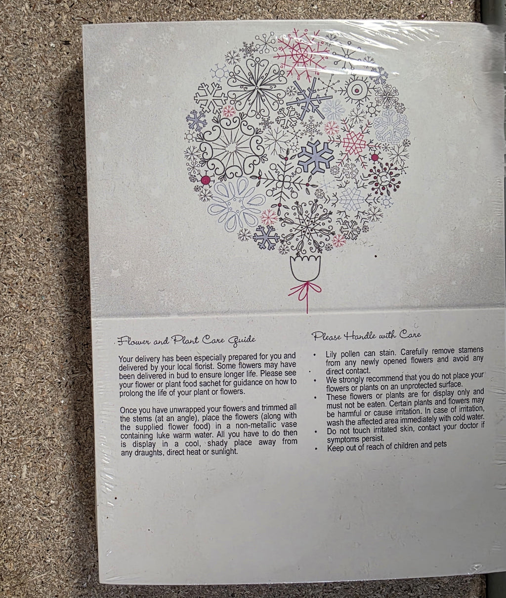 Folded Card Bauble Snowflakes (PACK OF 2)