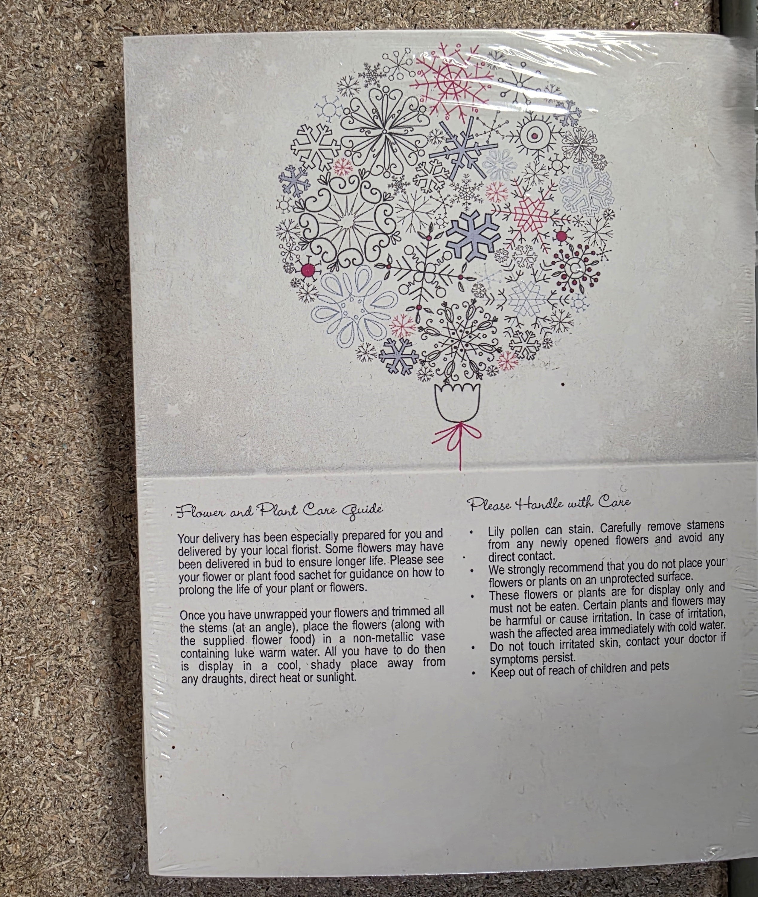 Folded Card Bauble Snowflakes (PACK OF 2)
