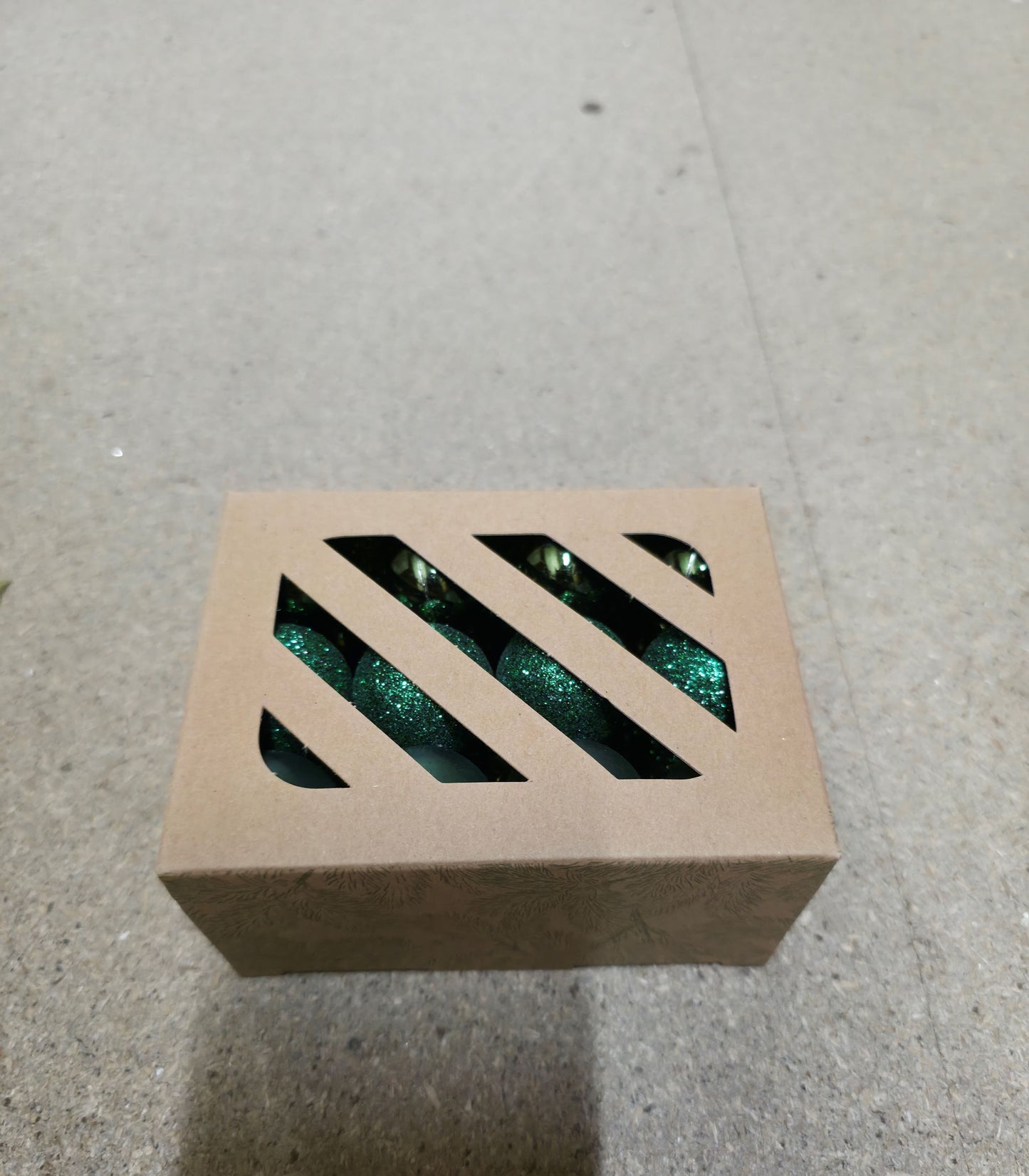 Bauble Multi Finish Dark Green 30mm X24