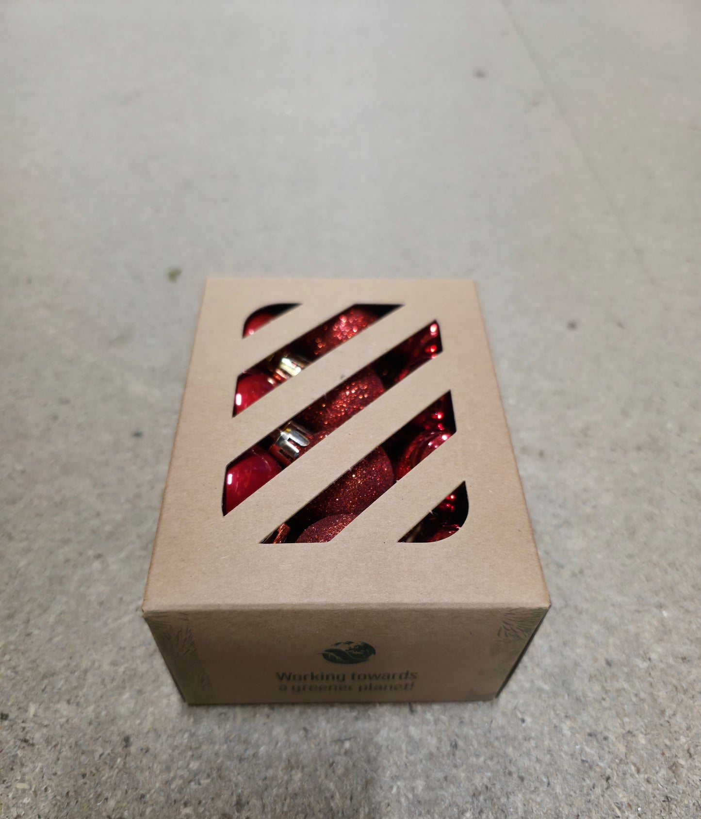 Bauble Multi Finish Red 30mm X24