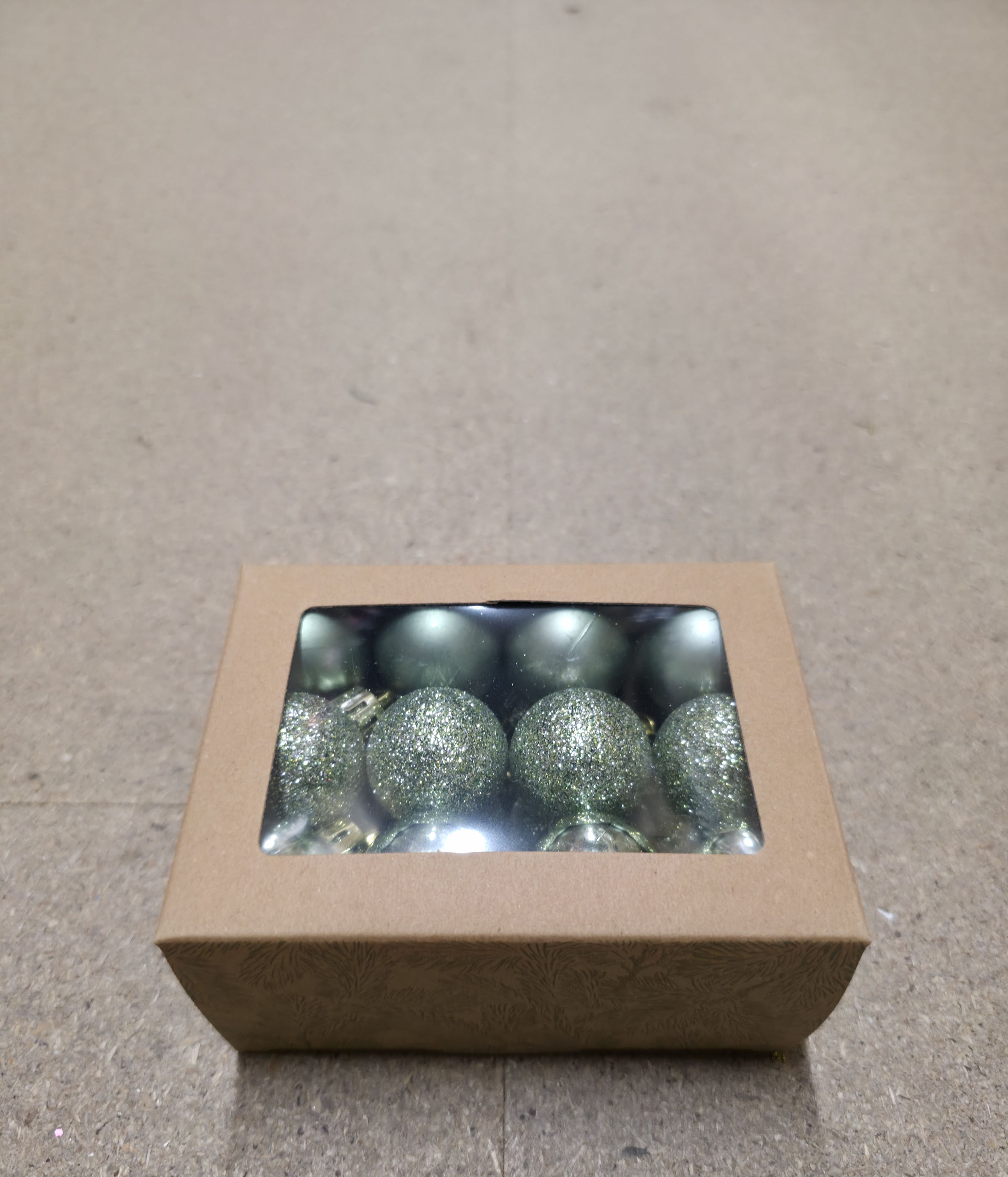 Bauble Multi Finish Sagegreen 30mm X24
