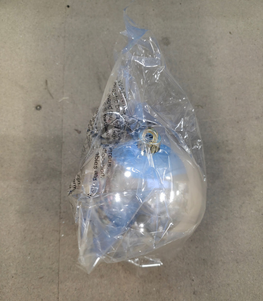 Bauble Unbreakable 15cm Pearl Cream X1  (PACK OF 2)