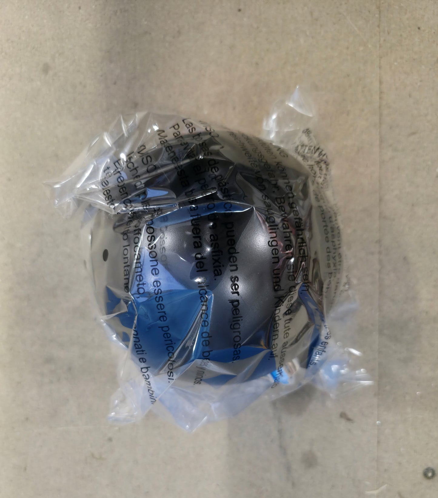 Bauble Unbreakable 15cm Shiny Black X1