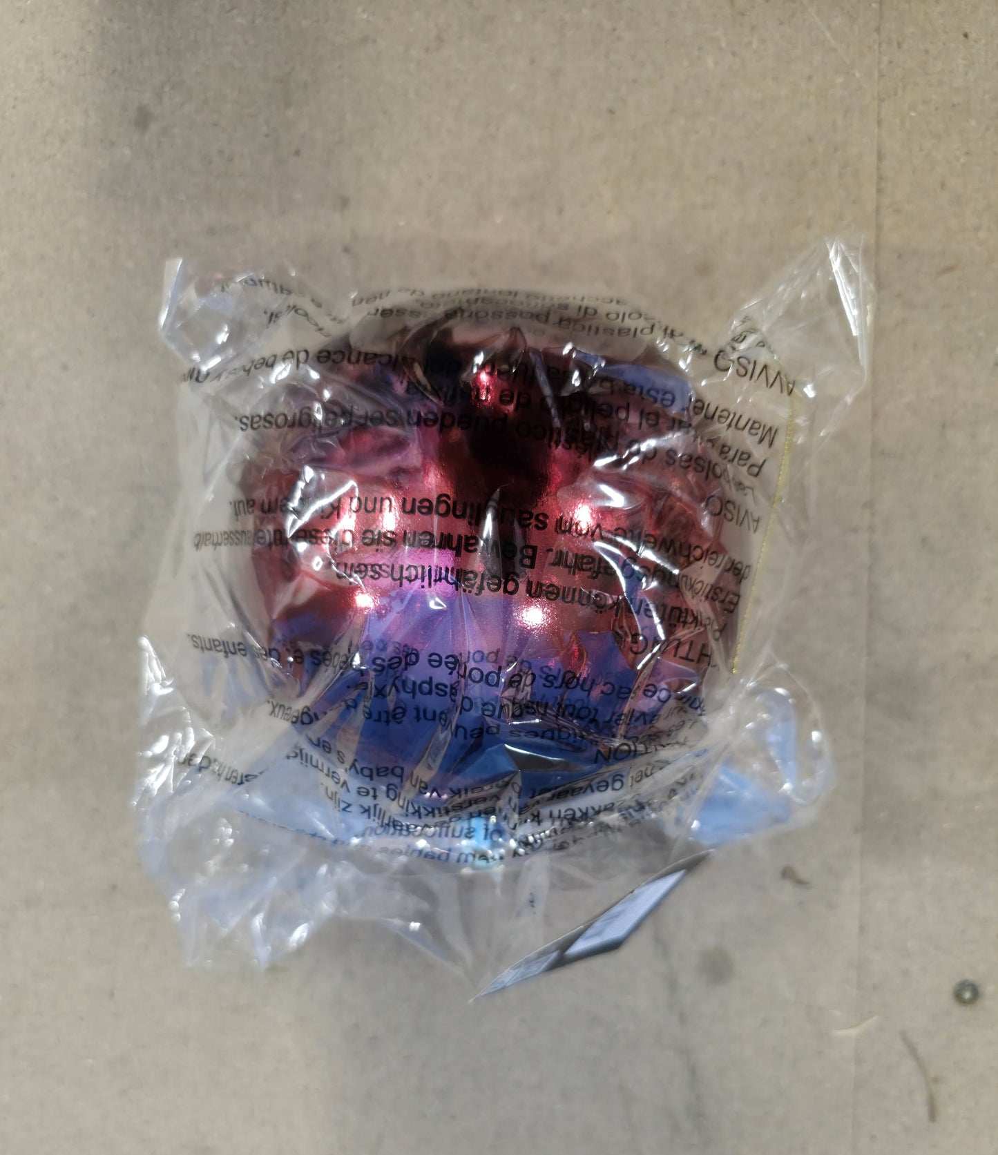 Bauble Unbreakable 15cm Shiny D.red X1