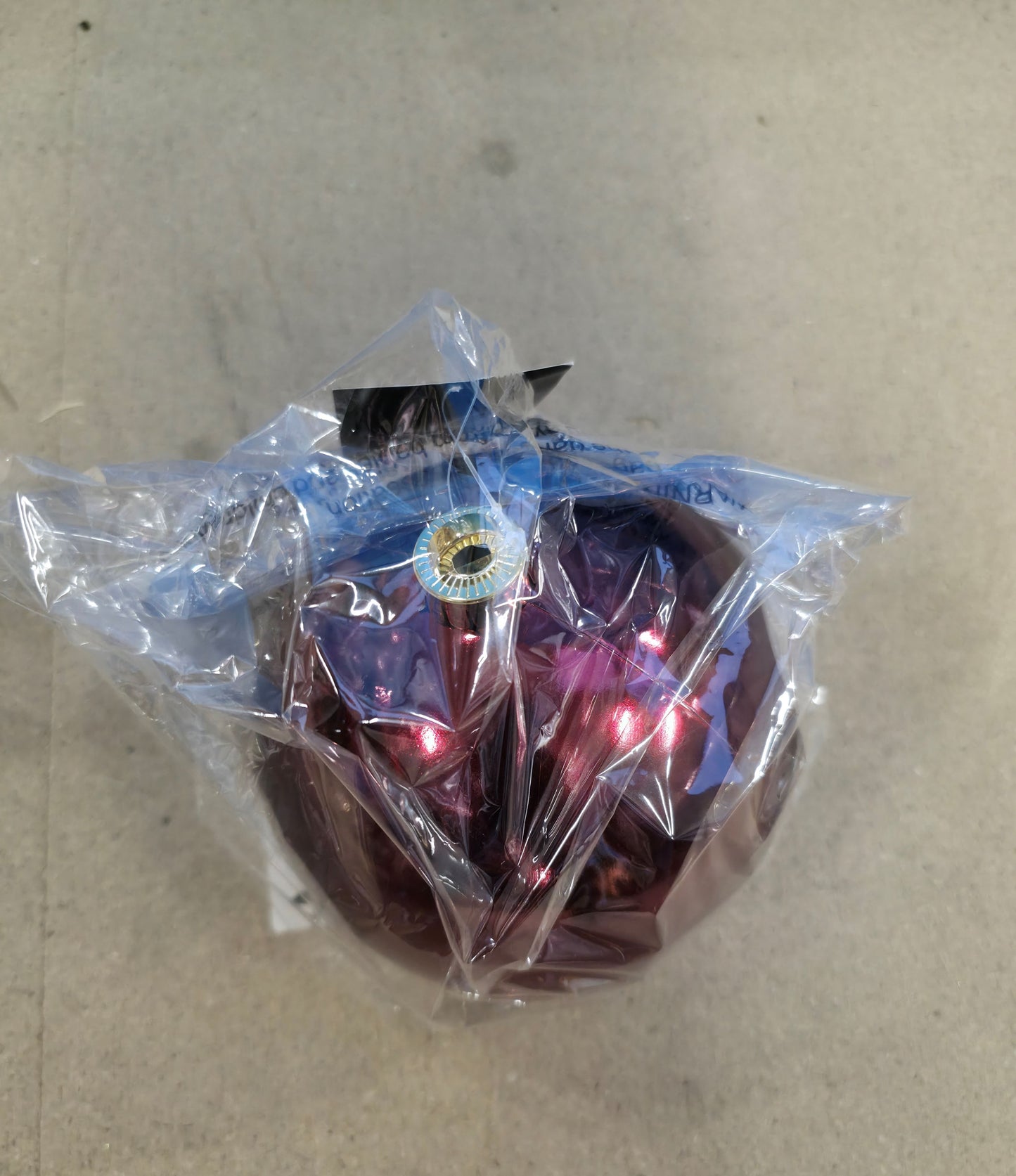 Bauble Unbreakable 15cm Shiny D.red X1