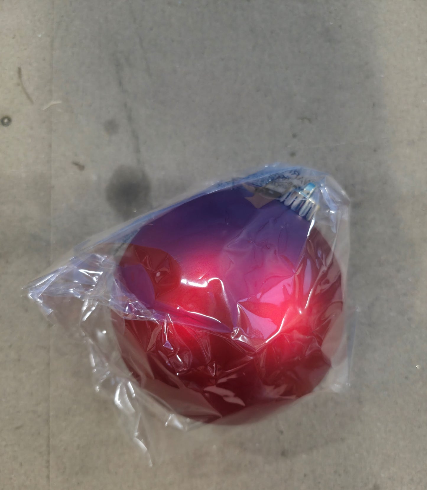 Bauble Unbreakable 20cm Matt Red X1