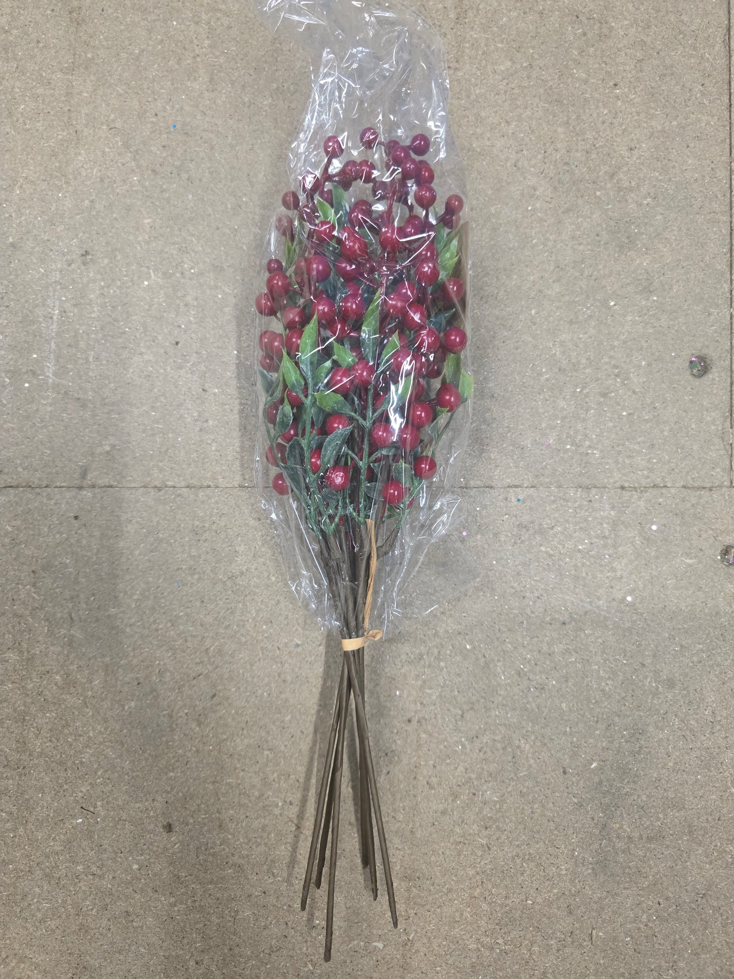 Silk Caper Berry X6 Red 35cm