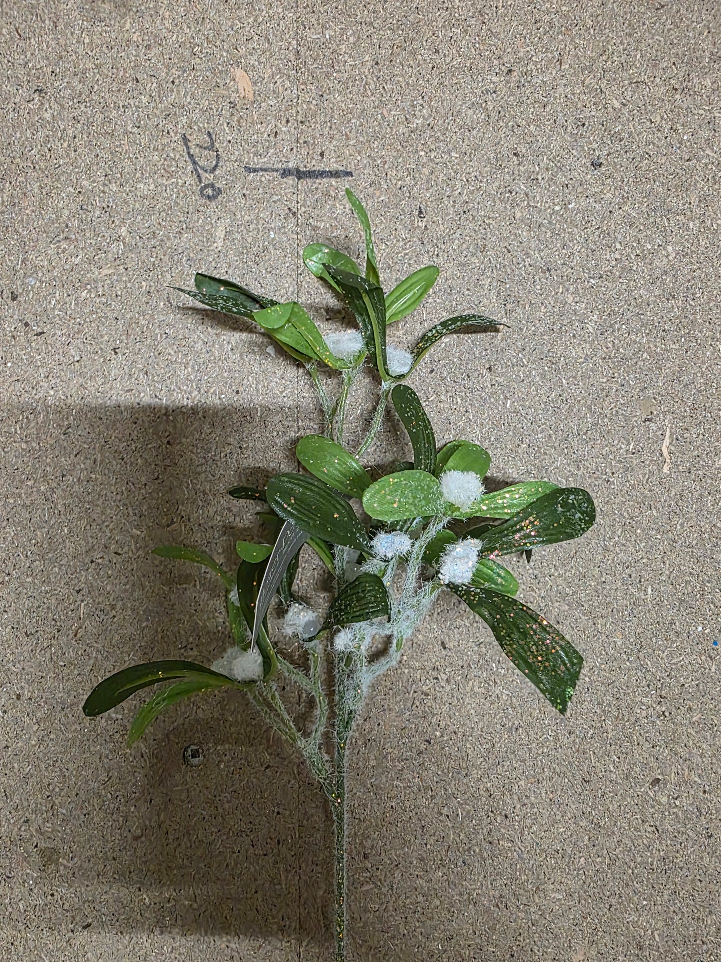 Mistletoe Green Frosted 60cm