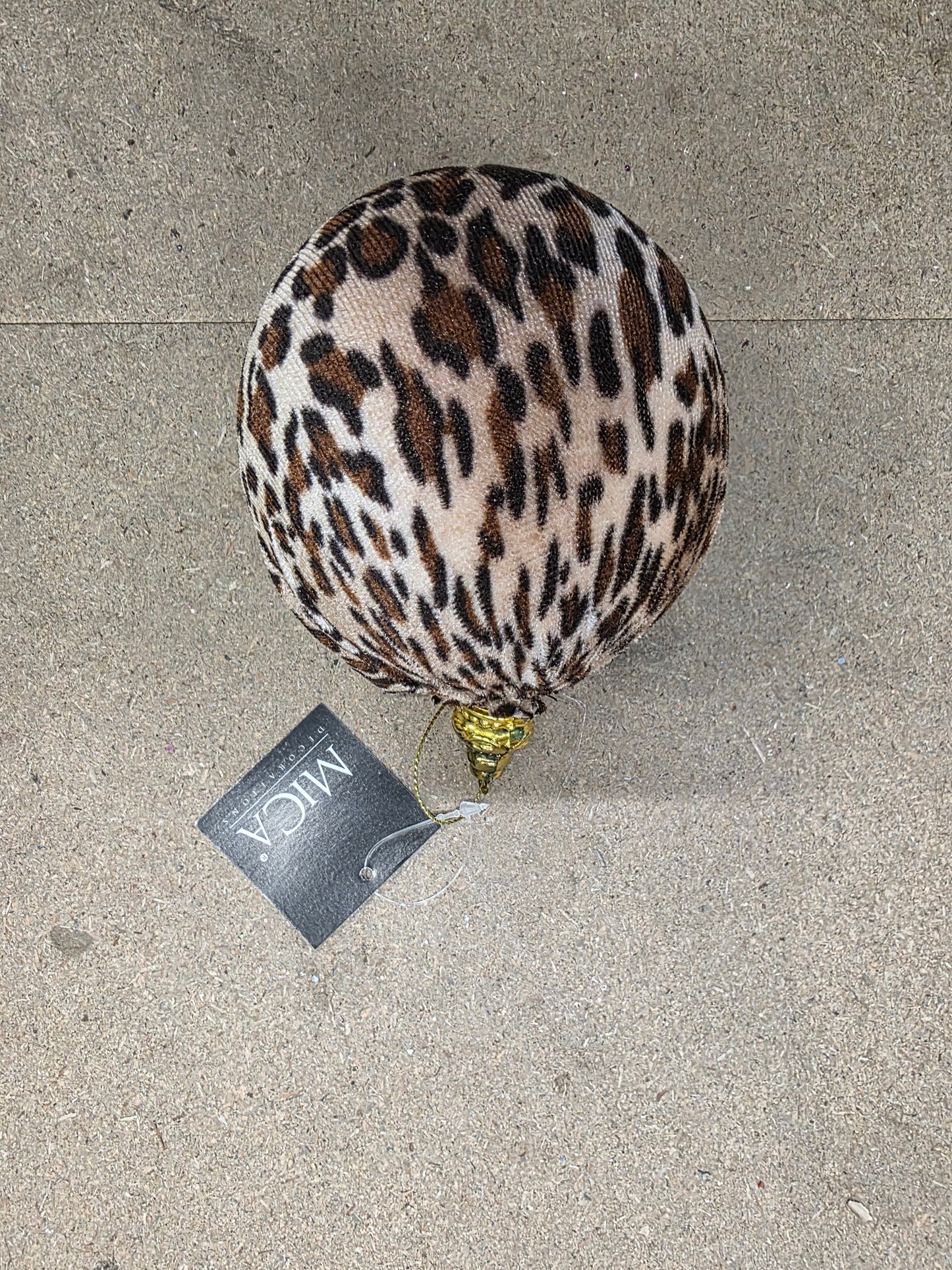 Bauble Unbreakable Leopard Assort 10cm X1