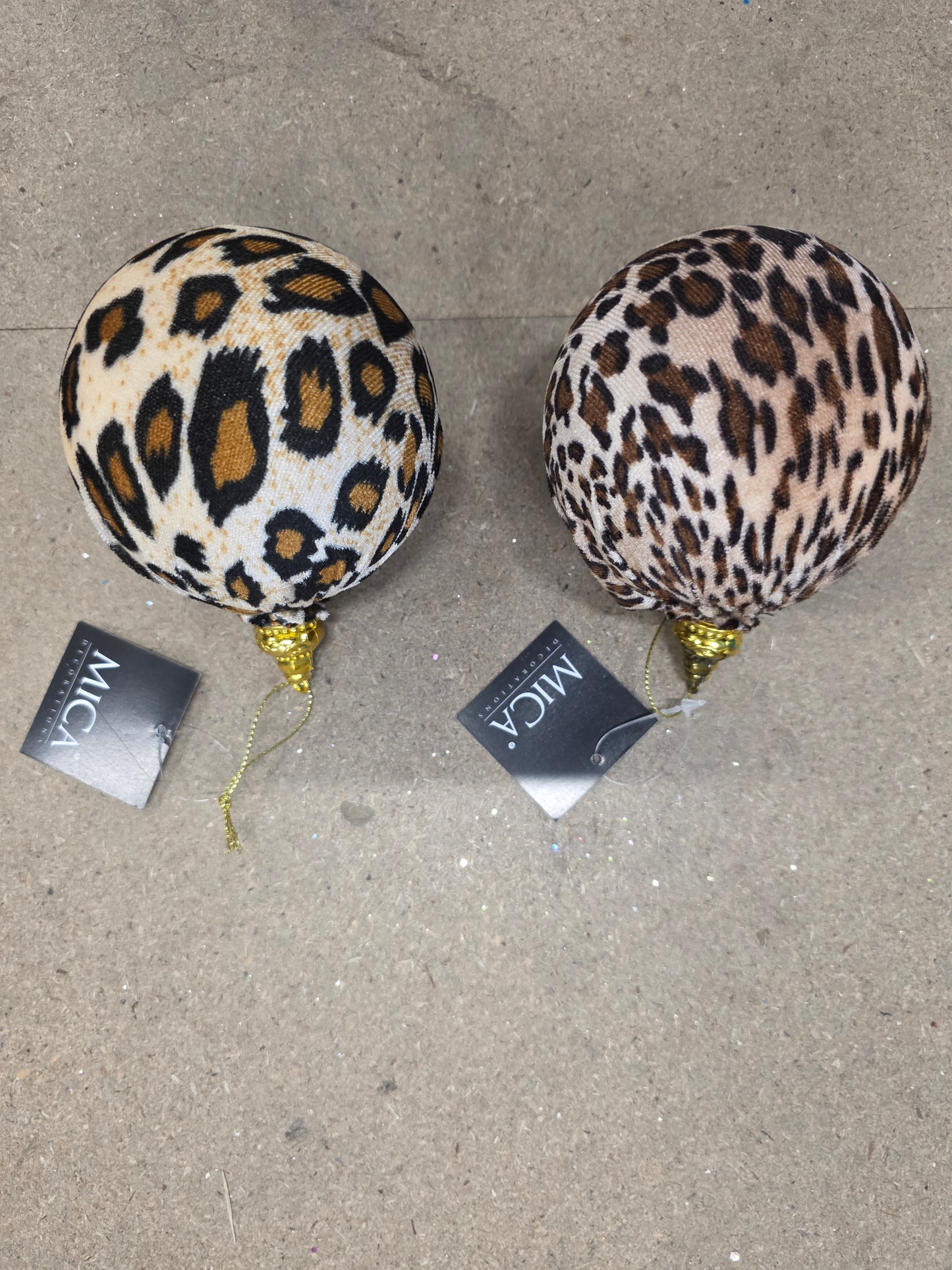 Bauble Unbreakable Leopard Assort 10cm X1