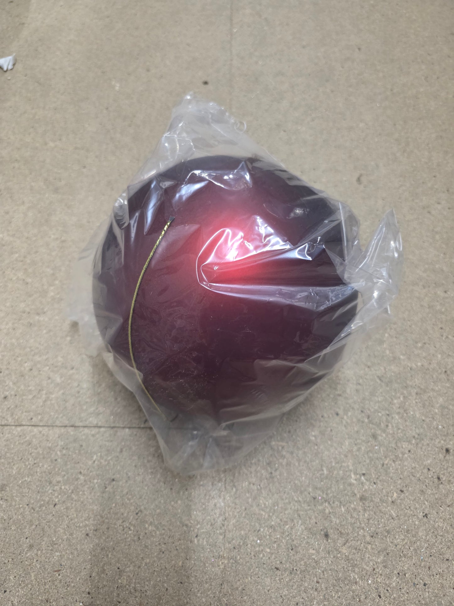 Bauble Unbreakable 25cm Matt D.red X1