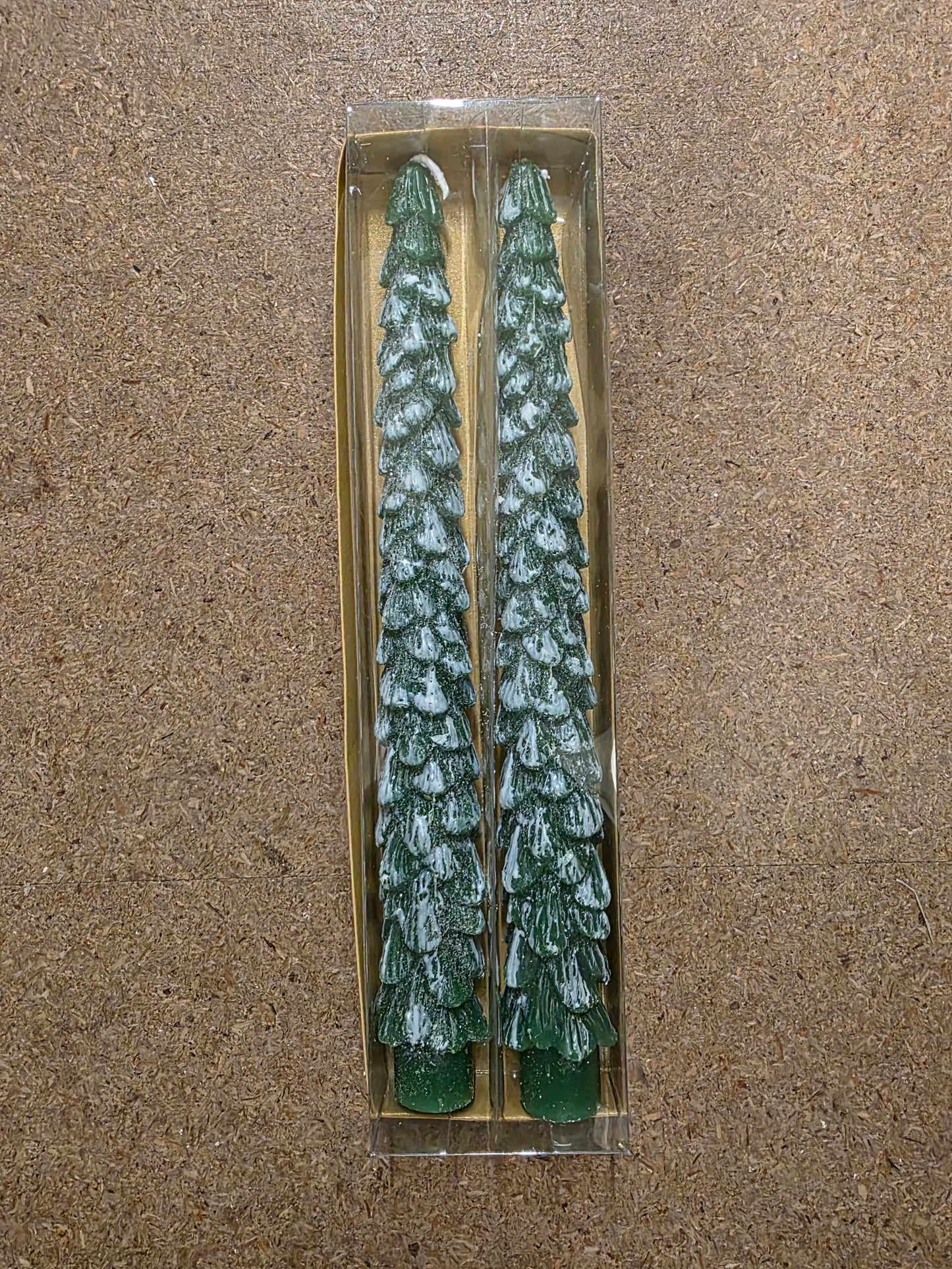 Candle Dinner X-mas Tree Green 25 X2cm