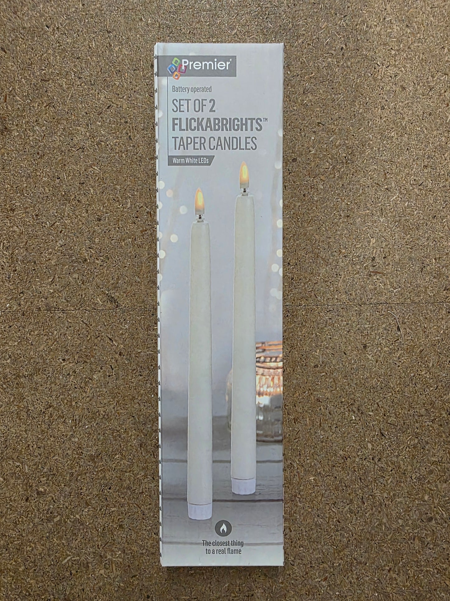 Candle Flickering X2 Ivory 27cm