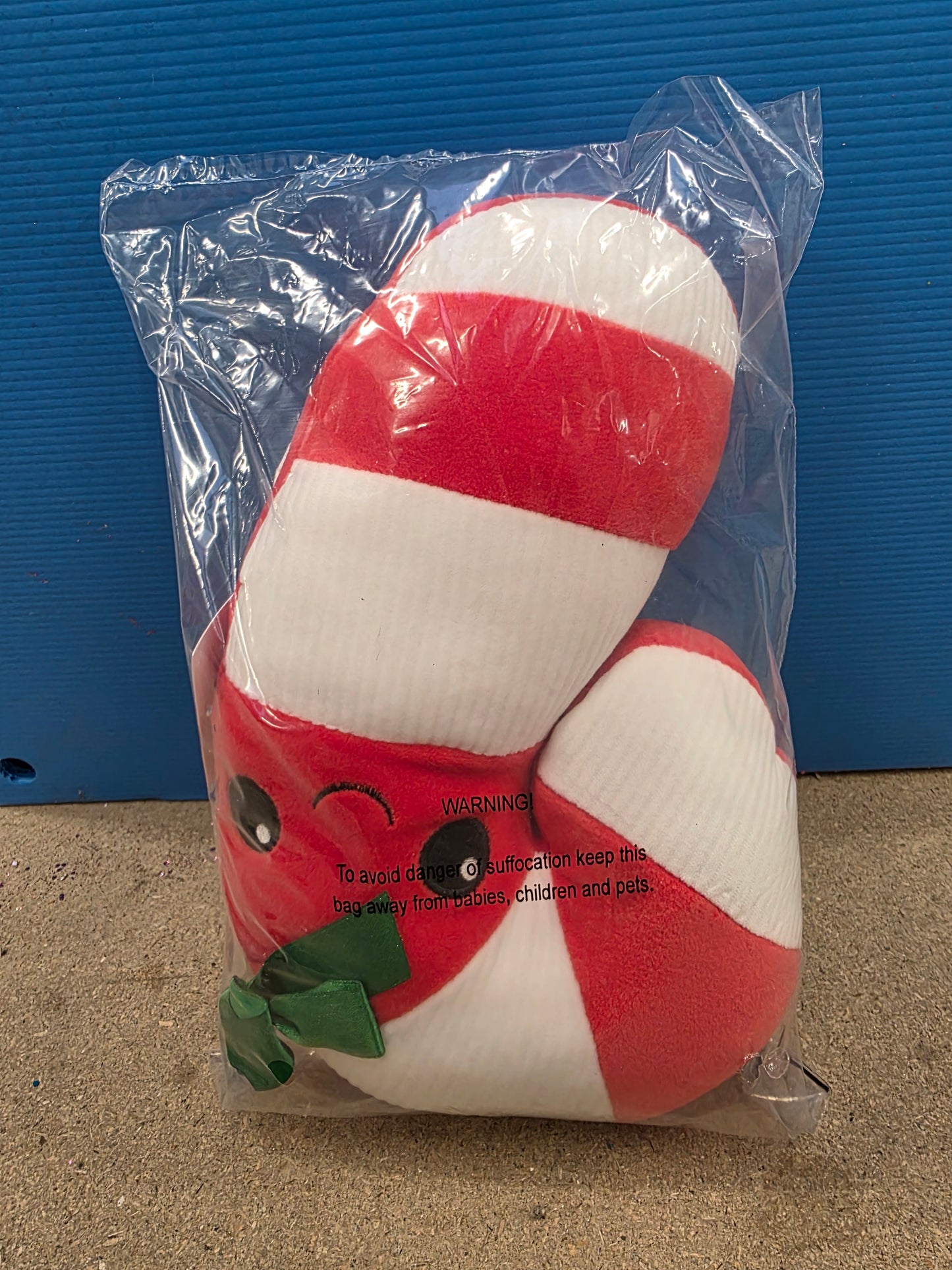 Soft Toy Xmas 26cm Candy Cane