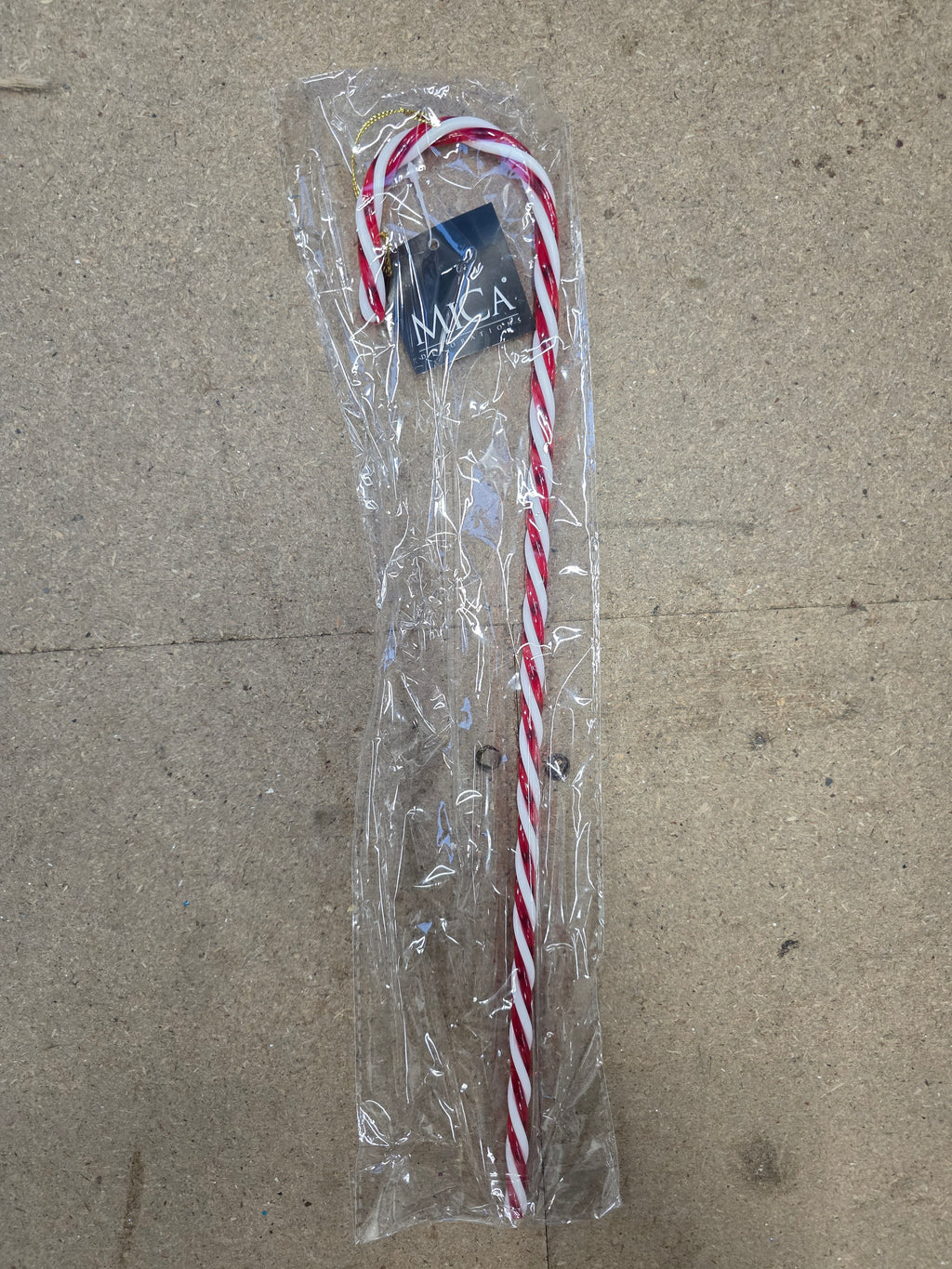 Hanging Candy Cane Red 40x7cm  (PACK OF 3)